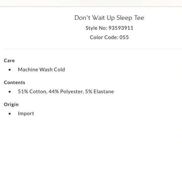 NWT Free People Intimately S Don’t Wait Up Sleep Tee in Gray Lilac Combo New $60 - Picture 5 of 5